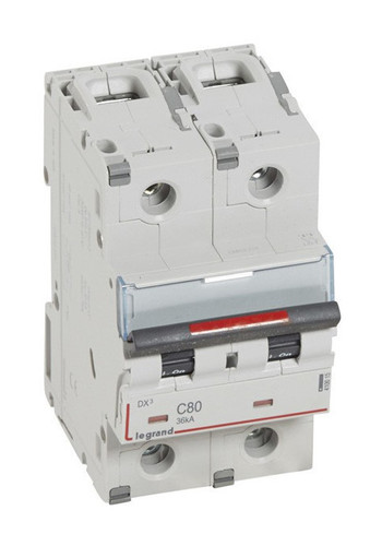 Автоматический выключатель Legrand DX³ 2P 80А (C) 36кА