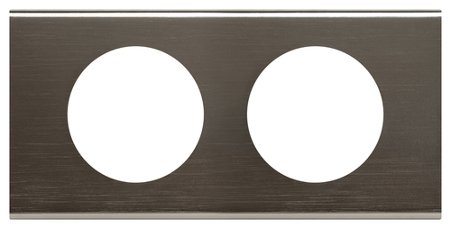 Рамка 2 поста Legrand CELIANE, черный никель